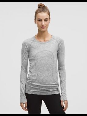 Lululemon Swiftly Tech Long-Sleeve Shirt Hip Length-Size 8